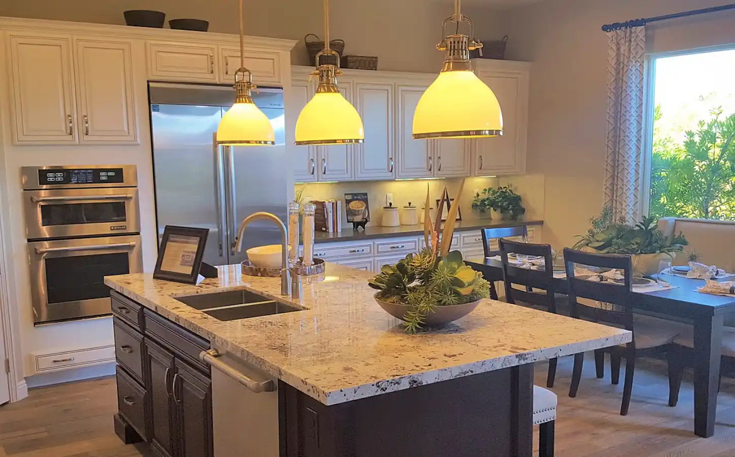 Custom residential kitchen lighting installed by Koryente